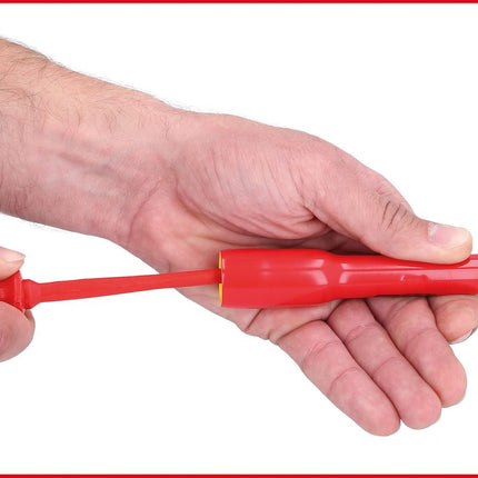 KS TOOLS 1/2" Verlängerung mit Schutzisolierung und Schraubenarretierung, 125mm ( 117.1202 ) - Toolbrothers