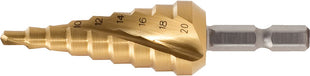 KS TOOLS 1/4" HSS-TiN Stufenbohrer-Bit,Ø 4-12mm, 9 Stufen ( 330.2384 ) - Toolbrothers