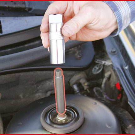 KS TOOLS 10 mm Stoßdämpfer-Spezialprofil-Gegenhalter-Bit-Stecknuss, 4,0 x 7,0 mm ( 150.9434 )