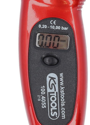 KS TOOLS Digitaler Reifendruckmesser, 0,20 - 10,0 bar ( 100.4055 ) - Toolbrothers