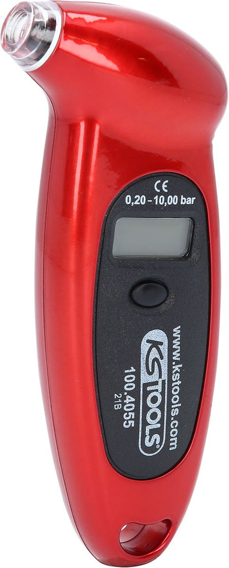 KS TOOLS Digitaler Reifendruckmesser, 0,20 - 10,0 bar ( 100.4055 ) - Toolbrothers