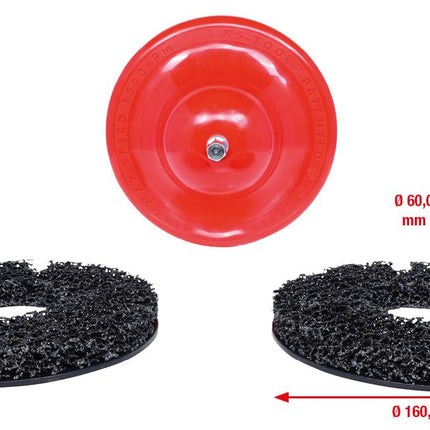 KS TOOLS Radnabenschleifer-Satz Ø 160 mm, Innen-Ø 60 mm, 4-tlg ( 100.4070 ) - Toolbrothers