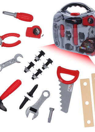 KS TOOLS Kinder Werkzeug-Satz mit Werkzeugkoffer, 21-tlg ( 100203 ) - Toolbrothers