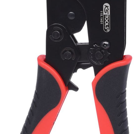 KS TOOLS Crimpzange für nicht isolierte Kabelschuhe, 220mm ( 115.1430 ) - Toolbrothers