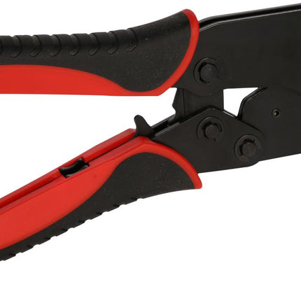 KS TOOLS Crimpzange für isolierte Kabelschuhe und Endverbinder mit Schrumpfschlauch ( 115.1485 ) - Toolbrothers