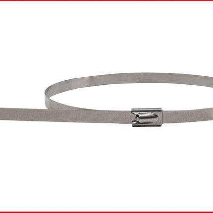 KS TOOLS Edelstahl Kabelbinder mit Kugelverschluss, 4,6x350mm, 100 Stück ( 115.1593 ) - Toolbrothers