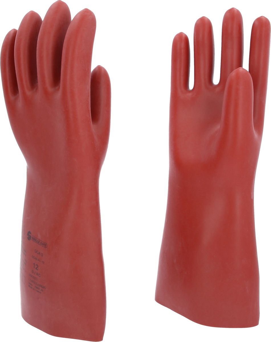 KS TOOLS Elektriker-Schutzhandschuh mit mechanischen und thermischen Schutz, Größe 12, Klasse 0, rot ( 117.0009 )