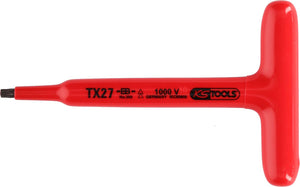 KS TOOLS T-Griff-Torx-Stiftschlüssel mit Schutzisolierung, T27, 160 mm ( 117.2416 )