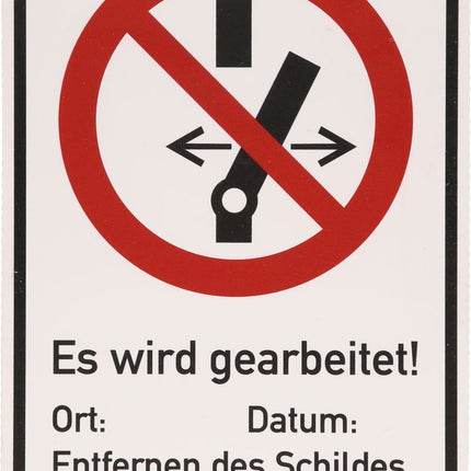 KS TOOLS Warnschild Geerdet ( 117.2482 )