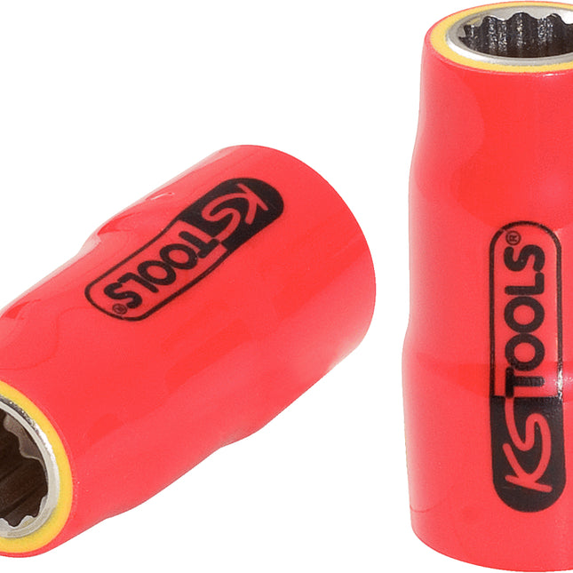 KS TOOLS 3/8" Stecknuss mit Schutzisolierung, 9mm ( 117.3834 ) - Toolbrothers