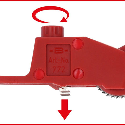 KS TOOLS Kabelmantelschneider mit Schutzisolierung, 240mm ( 117.3901 )