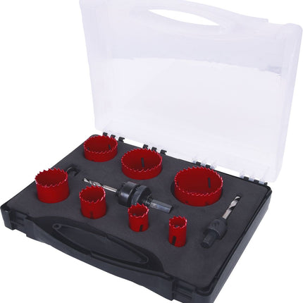 KS TOOLS Sanitär-Lochsägen-Satz, 9-tlg ( 129.5575 ) - Toolbrothers