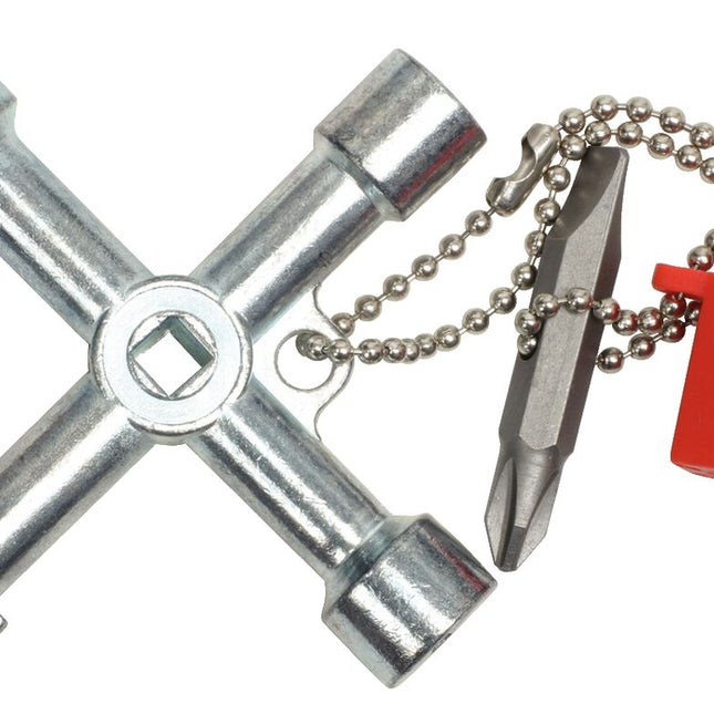 KS TOOLS Universal-Schaltschrankschlüssel, 71mm ( 130.1015 ) - Toolbrothers