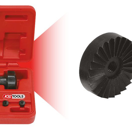 KS TOOLS Wasserhahn-Fräsapparat-Satz 1/4"-1", 6-tlg ( 136.1105 ) - Toolbrothers