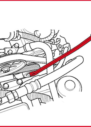 KS TOOLS Keilriemen-Schlüssel Torx für VAG T60 ( 150.1229 ) - Toolbrothers