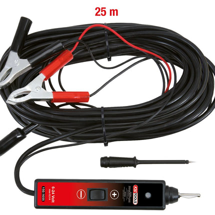 KS TOOLS Funktionsprüflampe 6-24V DC mit 25 Meter Kabel ( 150.1655 ) - Toolbrothers
