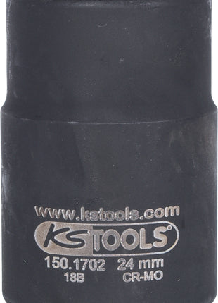 KS TOOLS 3/4" 12-kant-Antriebswellen-Kraftstecknuss, 24mm ( 150.1702 ) - Toolbrothers