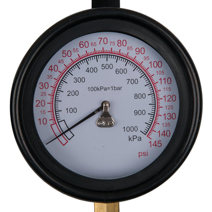 KS TOOLS Manometer Ø 100,0 mm, 0 - 10 bar mit 1/4" Schnellkupplung ( 150.2326 ) - Toolbrothers