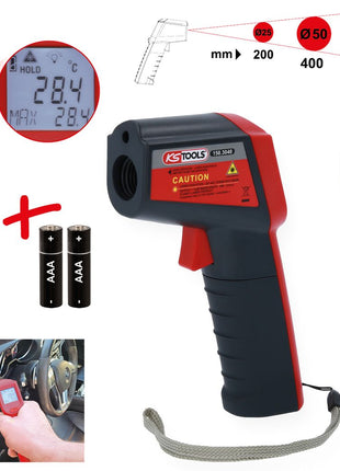 KS TOOLS Infrarot-Thermometer, -38° bis 520° ( 150.3040 ) - Toolbrothers