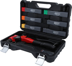 KS TOOLS 3 in 1 Handnietzangen-Satz, drehbar, 12-tlg. ( 150.9820 )