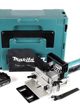 Makita DPJ 180 Y1J 18 V Li-Ion Akku Nutfräse im Makpac + 1 x 1,5 Ah Akku - ohne Ladegerät - Toolbrothers