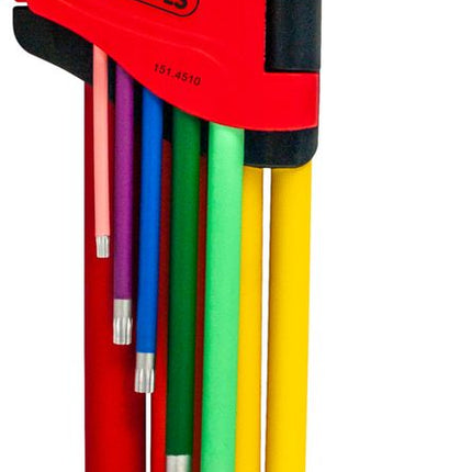 KS TOOLS Vielzahn (XZN®)-Winkelstiftschlüssel-Satz, XL, 9-tlg ( 151.4510 ) - Toolbrothers