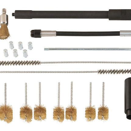 KS TOOLS Injektorenschacht-Reinigungs-Satz, 23-tlg ( 152.1370 ) - Toolbrothers