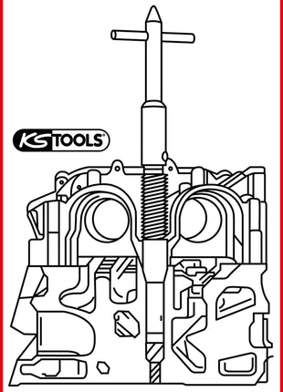 KS TOOLS Injektoren-Sitz-Reinigungswerkzeug, Peugeot, Citroën, Fiat, Lancia  ( 152.1394 ) - Toolbrothers