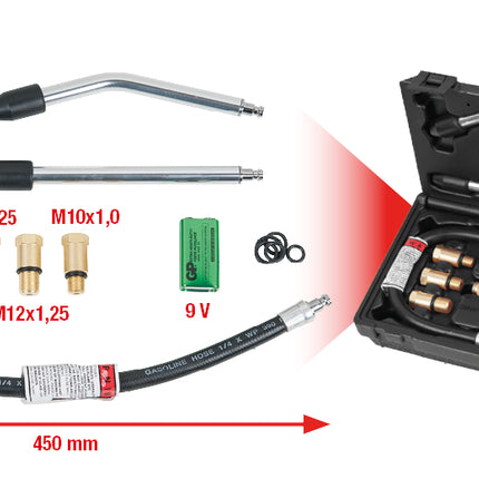 KS TOOLS Kompressionsprüfer-Satz,Digital, 7-tlg ( 152.2030 ) - Toolbrothers