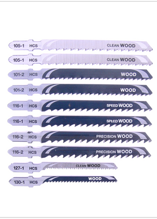 Dewalt DT 2290 Set HCS - Stichsägenblätter Holz  10 - teilig - Toolbrothers