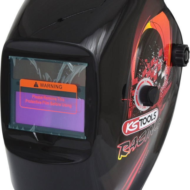 KS TOOLS Automatik-Schweißer-Schutzhelm, Racing Design ( 310.0180 ) - Toolbrothers