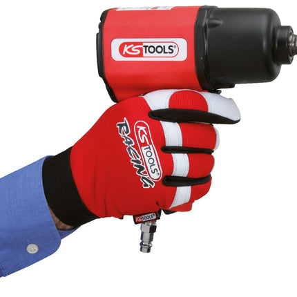 KS TOOLS Leder-Mechaniker-Handschuh, Vibrationsgedämmt, 9 ( 310.0250 ) - Toolbrothers