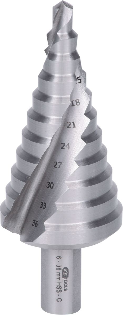 KS TOOLS HSS Stufenbohrer,Ø 6-36mm, 11 Stufen ( 330.2318 )
