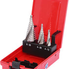 KS TOOLS HSS Stufenbohrer-Satz, Kunststoffkassette 3-tlg ( 330.2404 ) - Toolbrothers