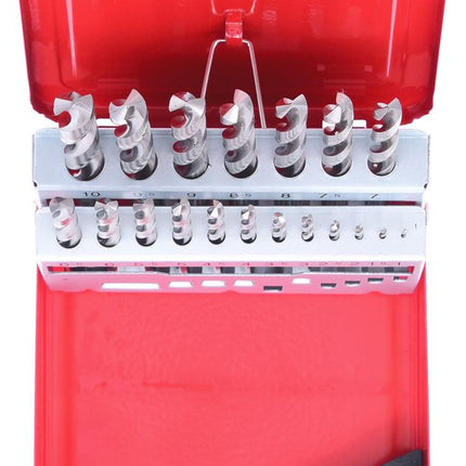 KS TOOLS HSS-G Spiralbohrer-Satz, Stahlblechkassette, 19-tlg 1-10mm ( 330.2610 ) - Toolbrothers