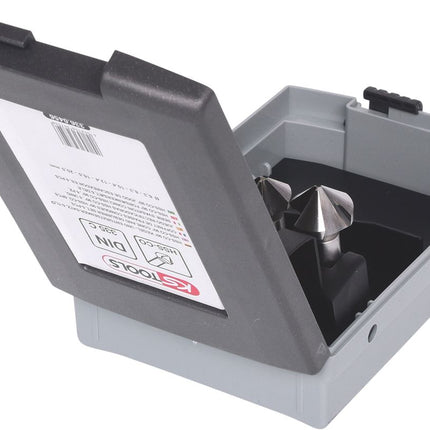 KS TOOLS HSS Co 5 Kegel-Entgratsenker-Satz, Kunststoffkassette 6-tlg ( 336.0456 ) - Toolbrothers