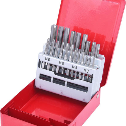 KS TOOLS HSS Handgewindebohrer-Satz M, Stahlblechkassette 21-tlgM3-M12 ( 336.0621 ) - Toolbrothers