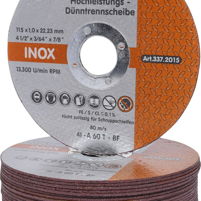 KS TOOLS Hochleistungs-Dünntrennscheibe, Ø 115mm, 1mm ( 337.2015 ) - Toolbrothers