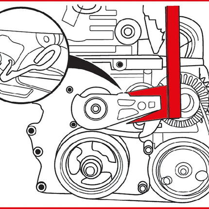 KS TOOLS Motoreinstell-Werkzeug-Satz für BMW / Mini, 4-tlg ( 400.0925 ) - Toolbrothers