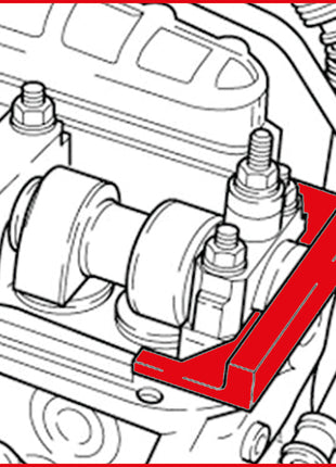 KS TOOLS Juego de herramientas de sincronización del motor para VAG, VW Crafter de 5 piezas (400.0975)