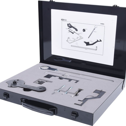 KS TOOLS Motoreinstell-Werkzeug-Satz für VAG, 9-tlg, Audi, Seat, Škoda, Volkswagen ( 400.2140 )