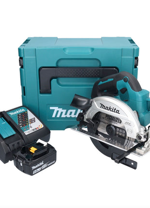 Makita DHS 661 RT1J Akku Handkreissäge 18 V 165 mm Brushless + 1x Akku 5,0 Ah + Ladegerät + Makpac - Toolbrothers