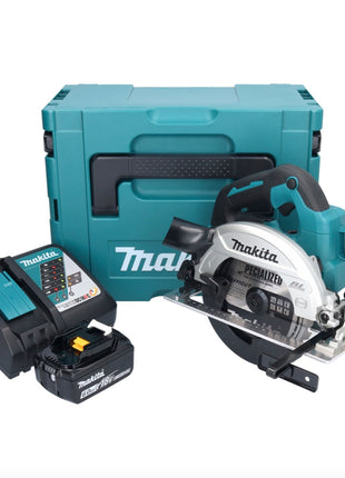 Makita DHS 661 RG1J Akku Handkreissäge 18 V 165 mm Brushless + 1x Akku 6,0 Ah + Ladegerät + Makpac - Toolbrothers