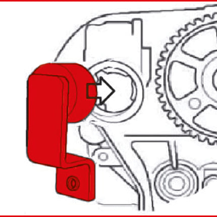 KS TOOLS Motoreinstell-Werkzeug-Satz für Chrysler, 2-tlg ( 400.4025 )