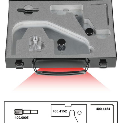 KS TOOLS Motoreinstell-Werkzeug-Satz für Ford, 5-tlg ( 400.4150 ) - Toolbrothers