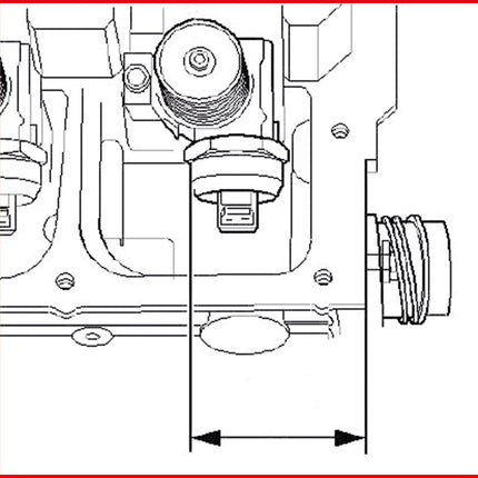 KS TOOLS Pumpe-Düse Einstelllehre, 4 Zylinder   ( 400.9089 ) - Toolbrothers