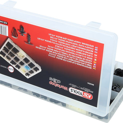 KS TOOLS Befestigungs-Clip-Satz für Mazda, 475-tlg ( 420.0400 ) - Toolbrothers