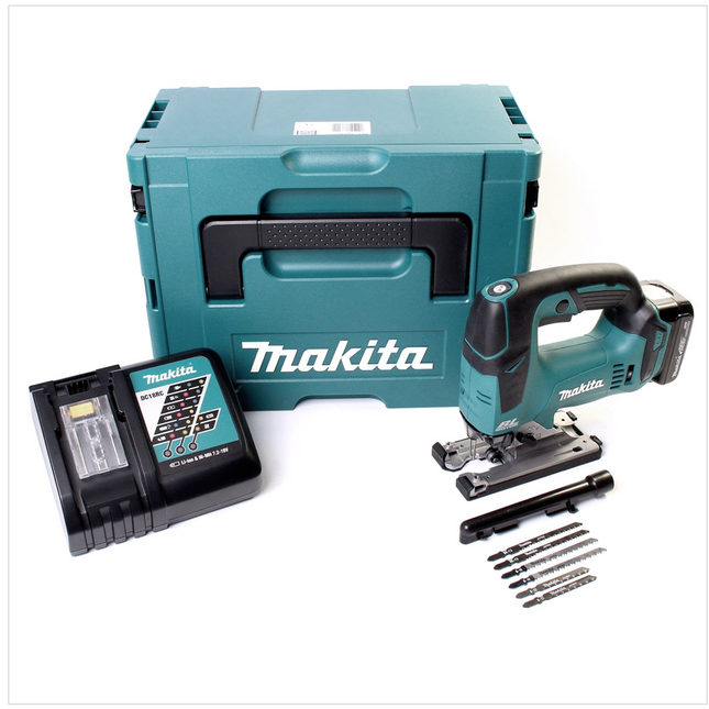 Makita DJV 142 RY1J Akku Pendelhubstichsäge 14,4V Brushless + 1x Akku 1,5Ah + Ladegerät + Makpac - Toolbrothers