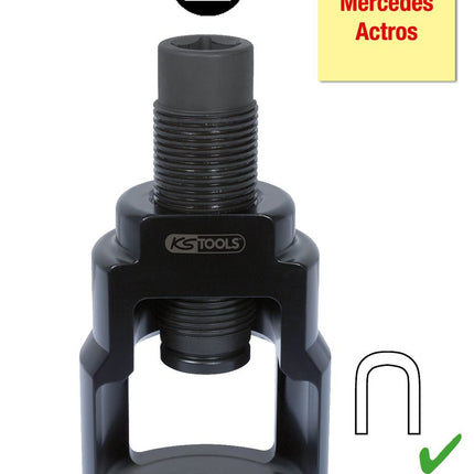 KS TOOLS 3/4" Vibro-Impact Universal-Kugelgelenk-Abzieher-Glocke 42 x 98 mm ( 450.0067 ) - Toolbrothers