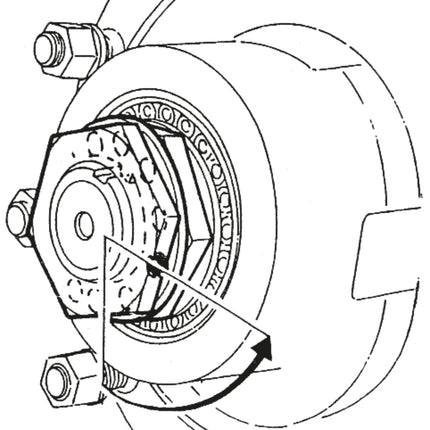 KS TOOLS Achsmuttern-Schlüssel für SAF 85mm, Ø 118mm ( 450.0201 ) - Toolbrothers